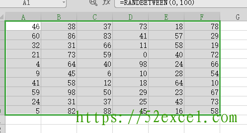 Excel中RANDBETWEEN函数的用法1.png