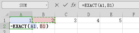 Excel中文本函数EXACT、CONCATENATE函数