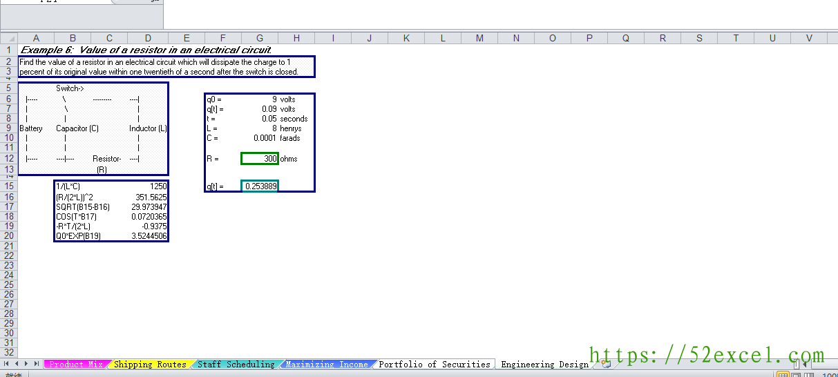 一款纯英文的Excel模板 SOLVSAMP