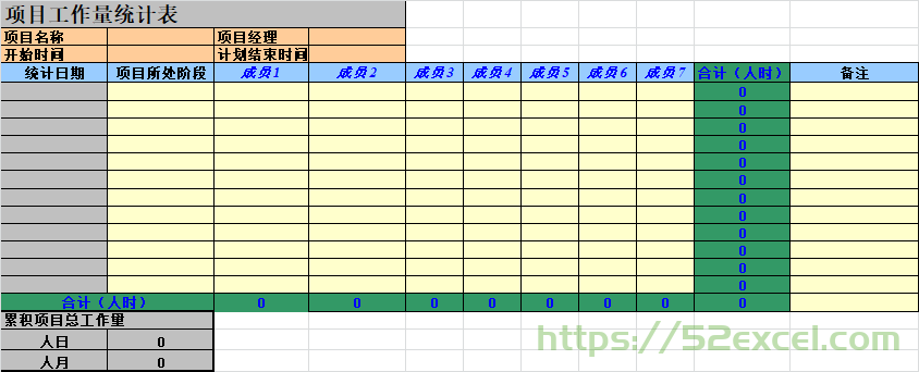 项目工作量统计表Excel模板.png